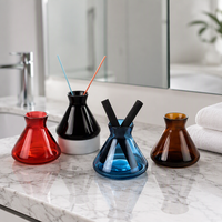 Diffuseur de parfum pour voiture en verre vide de 220 ml, forme conique, recyclable