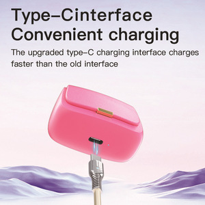 Auriculares inalámbricos con cancelación de ruido para mujer y niña, diseño de bolso, auriculares únicos listos para jugar con Control táctil de carga rápida - Product Image 5
