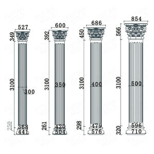 Futian Plastik stampi in calcestruzzo produttore pronto Stock 10/20/25cm/50cm altezza regolabile Moule Colonne Romaine - Product Image 5