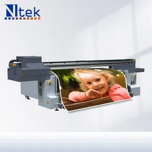 NTEK YC2513R UV Flatbed dengan Roll ke Roll Printer multifungsi Uv Hybrid Printer