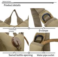 Sac à dos de voyage portable en polyester confortable avec compartiment pour bouteille d'eau intégré pour le cyclisme, le camping, la randonnée et les sports