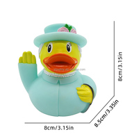Canard en caoutchouc personnalisé avec logo et forme, vente en gros, jouet flottant pour le bain des enfants, canard sonore, cadeau promotionnel, canard personnalisé pour le marié