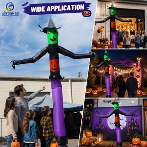 Figura Inflable Personalizada <span class=keywords><strong>de</strong></span> Bruja Bailarina <span class=keywords><strong>de</strong></span> Halloween, Sky Dancer con Diseño <span class=keywords><strong>de</strong></span> Calabaza, Ideal para Publicidad Exterior en Tiendas - Product Image 2