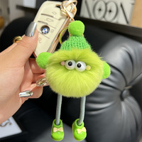 Vente en gros de cadeaux promotionnels breloques de sac petit personnage design Kawaii doux mini jouet en peluche mignon porte-clés en peluche personnalisé pour les filles