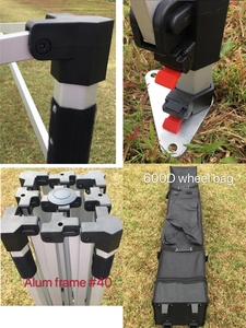 Có thể gập lại 40 mét khung thép đứng hiển thị cho thương mại cho thấy lửa cao ngoài trời Oxford Lều 10x20 3x6 cho triển lãm khuyến mãi - Product Image 2