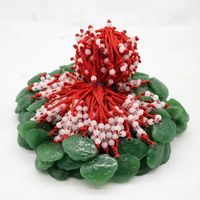 Nouveau Collier PFT ethnique bouddhiste à huit perles avec cordon rouge, boucle de sécurité, pendentif Guanyin Bouddha en imitation jade blanc, cadeau de la Foire du Temple