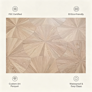 <span class=keywords><strong>Parquet</strong></span> en bois d'ingénierie certifié FSC de luxe, revêtement de sol écologique haut de gamme pour la décoration intérieure de style européen - Product Image 6