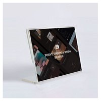 Support de menu de restaurant en acrylique transparent A4 (8*11,5 pouces) – Présentoir de table et support de livre en acrylique