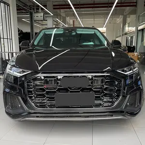 2018 2022 автомобильные аксессуары RSQ8 передняя решетка радиатора для Audi Q8 модернизированная для RSQ8 рамка в стиле quattro фейслифтинг сетка сотовый гриль
