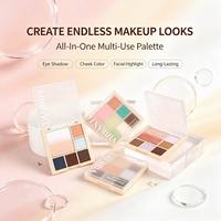 Schimmernde Lidschatten-Palette, Glatte Farbenfrohe Lidschatten-Palette, Private Label Lebendige Make-up Multi-Use Lidschatten-Palette