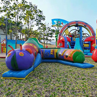 Tunnel gonflable extérieur de rampement de ver pour le terrain de jeu de sports et le jouet de football de bâche de PVC d'enfants avec l'accessoire modèle de ventilateur