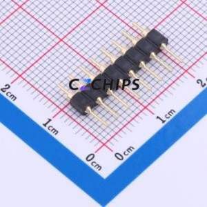 PZ254-1-08-Z-C Pin Header Through hole Component (THT),P=2.54mm Connector 1x8P 2.54mm Round Pin Through Hole - Product Image 2