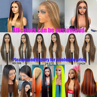 Perruque Lace Frontale HD 13x6 en Cheveux Humains Indiens Bruts Alignés sur les Cuticules pour Femmes, Couleur et Texture Personnalisables