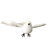 Petites colombes artificielles en plumes blanches de style classique pour les décorations de mariage et de Noël