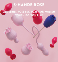 S-HANDE Rosen-Saugvibrator G-Punkt Klitoris-Stimulator Vibrator für Frauen Brustwarzen-Massagegerät Masturbations-Sexspielzeug für Frauen