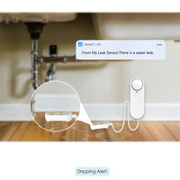 Détecteur de fuite d'eau TY-WI-3, alarme de surveillance de l'eau, capteur d'eau WiFi, alerte pour lave-linge, salle de bain, sous-sol, 90db, TUYA Smart