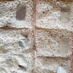 Высокотемпературное и коррозионно-стойкое белое пластиковое уплотнительное кольцо PTFE прокладка Tetrafluoro маленькая прокладка - Product Image 5