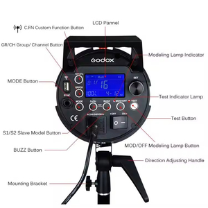 <span class=keywords><strong>Godox</strong></span> Ad600bm Éclairage photographique portable 800W Bowens Mount HSS 1/8000s <span class=keywords><strong>Flash</strong></span> de <span class=keywords><strong>studio</strong></span> extérieur avec batterie Li-on 8700mAh - Product Image 2