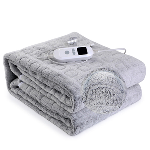Coperta Termica Elettrica Ultra Morbida Portatile Pieghevole in Flanella Trapuntata con <span class=keywords><strong>Telecomando</strong></span> e Protezione dal Surriscaldamento 6 - Product Image 5
