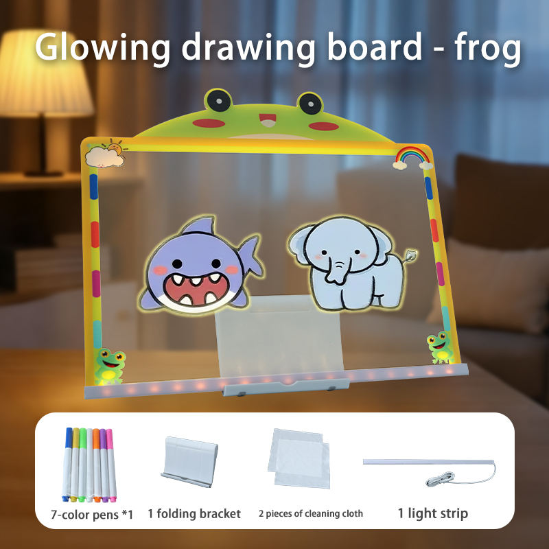 Oversized glow panel-little frog