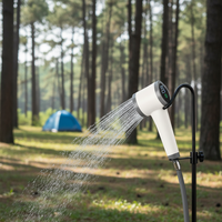 Douche électrique portable rechargeable par USB de type C pour le camping, le lavage de voiture, l'utilisation à domicile, pour les enfants, le bain des chiens, l'escalade d'urgence