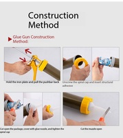 Scellant structurel en silicone neutre pour application au pistolet sur les cadres en aluminium, les façades en verre, les portes