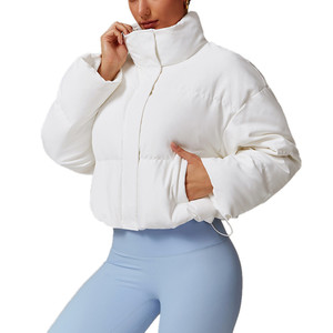 Inverno nuovo piumino caldo da <span class=keywords><strong>donna</strong></span> piumino bianco da <span class=keywords><strong>donna</strong></span> alla moda comodo piumino a maniche lunghe abbigliamento da Yoga - Product Image 1