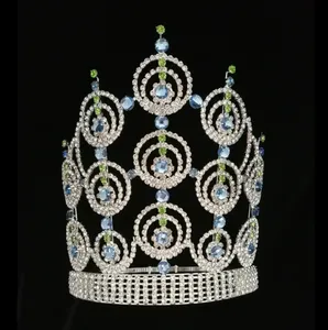 Benutzer definierte große große Schönheit Tiara Strass Festzug Krone