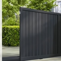 Portail Coulissant de Sécurité pour Allée en Aluminium, Design Moderne de Portail Principal en Fer Prix Usine
