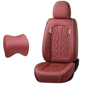 Housse de siège en similicuir imperméable de luxe, ensemble complet de 5 sièges, protections avant et arrière, ajustement universel pour voitures, imperméable de luxe - Product Image 6