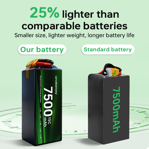 แบตเตอรี่โดรน CEBATTERY 5S 6S 7S 9S 15S 7500mah 10000mah 11000mah 4.45V แบบโซลิดสเตท ความจุสูง 7500mah-6S แบตเตอรี่โซลิดสเตท - Product Image 6