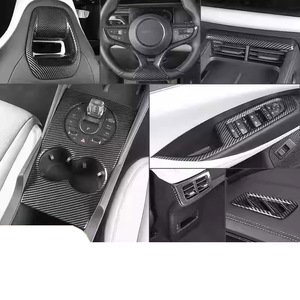 WZXD 2024 Carbon Fiber Interior Kit <b>Covers</b> Accessories Dash Trim Shift <b>Cover</b> Steering Wheel <b>Cover</b> for BYD SEAL 06 DMI - Product Image 4