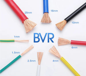 สายไฟฟ้าฉนวนพีวีซีแบบยืดหยุ่นสำหรับงานเดินสายไฟในบ้าน H07V-R H05V-R BVR VDE - Product Image 2