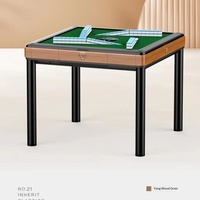 Table de Mahjong Moderne en Métal 110V, Entièrement Automatique, Pliable, Silencieuse, avec Conception de Montagnes Russes Rotatives et Fonctionnalités Sparrow Bass
