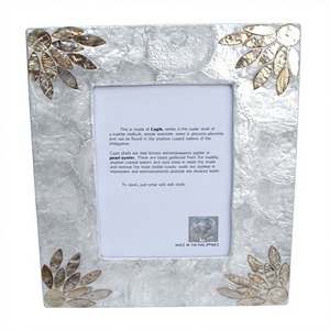 Marco de Fotos Rectangular Hecho a Mano con Incrustaciones de Capiz Resistente al Deslustre, Base de Concha Natural para Decoración del Hogar, Regalos y Venta al por Mayor - Product Image 5