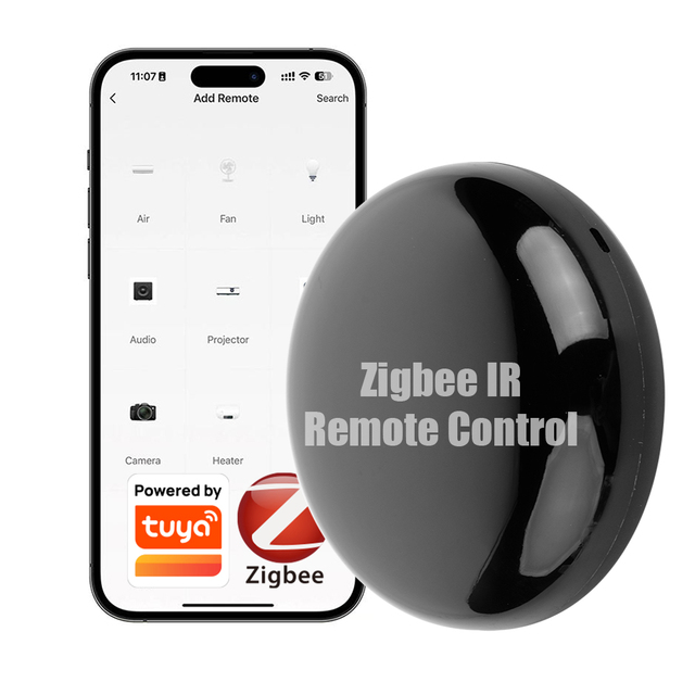 ZS08 Tuya Smart ZigBee Smart IR Remote Control Universal Infrared Remote Controller for Smart Home Works