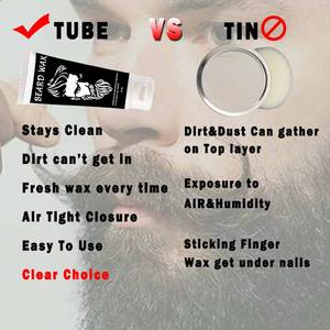 แว็กซ์จัดแต่งทรงเครา 3-in-1 สำหรับ<span class=keywords><strong>ผู้ชาย</strong></span> ยึดเกาะแน่น ให้ความสดชื่น ชุ่มชื้น ผลิตจากส่วนผสมออร์แกนิก ปราศจากการทดลองกับสัตว์ รับผลิตฉลากสินค้าตามสั่ง - Product Image 3