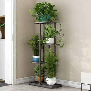 Soporte de Metal <span class=keywords><strong>para</strong></span> maceta de 4 niveles, estantería de exhibición <span class=keywords><strong>para</strong></span> maceta interior y exterior, <span class=keywords><strong>para</strong></span> Patio y jardín - Product Image 4