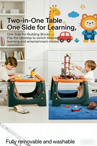 Chaise haute bébé convertible 3-en-1 moderne, table de jeu et chaise à bascule en plastique pour repas et allaitement – Meubles pour enfants – Offre spéciale - Product Image 2