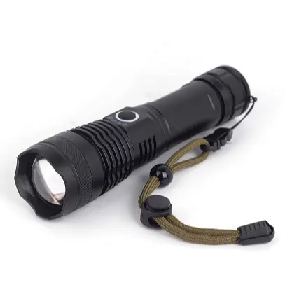 Five Modes Rechargeable Super Bright Tactical Waterproof 26650 18650 Zoomable USB Charging Led Camping Hiking Flashlight