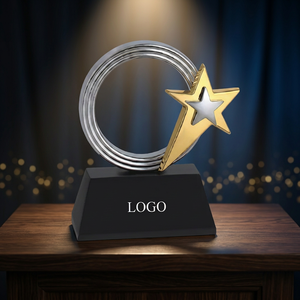 Trophée d'entreprise personnalisé, design attrayant, moulage sous pression, finition chromée, gravure, impression UV, événements professionnels annuels - Product Image 1