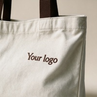 Sacs fourre-tout en toile de coton pour femmes, réutilisables, avec fermeture éclair, personnalisables avec logo et motifs de dessins animés