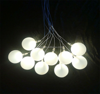 Lustre en verre à bulles LED AC à haut taux de clics, fourni par l'usine, pour hôtels et mariages
