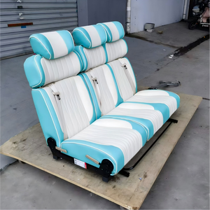 Asientos de Cuero de Lujo Cómodos para <span class=keywords><strong>Furgonetas</strong></span> DOS, Asiento Cama Plegable Compatible con Ford Transit <span class=keywords><strong>Mercedes</strong></span> <span class=keywords><strong>Sprinter</strong></span> - Product Image 4