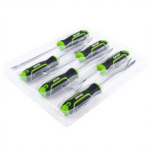 Kit de leviers de démontage 6 pièces avec extrémité à griffes, droit, antidérapant, pour le retrait des garnitures de panneaux de porte de voiture - Product Image 5