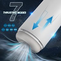Wasserdichter Teleskop-Vibrations-Heiz-Masturbationsbecher mit automatischer Stoßfunktion für Männer – Sexspielzeug