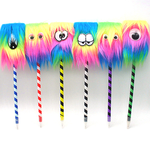 Stylo à bille en peluche de Noël XmasPen-005, stylo publicitaire en plastique avec logo personnalisé, vente en gros, 23 cm - Product Image 2