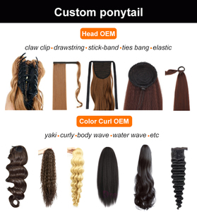 Perruque synthétique <span class=keywords><strong>de</strong></span> 12 pouces, chignon haute <span class=keywords><strong>queue</strong></span> <span class=keywords><strong>de</strong></span> <span class=keywords><strong>cheval</strong></span> multicolore avec pince à griffes, extensions <span class=keywords><strong>de</strong></span> cheveux en cascade courte et haute avec pince à griffes, postiche - Product Image 6
