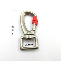 Haute traction Double extrémité petite serrure 20mm fermoir pivotant chien mousqueton pour laisse d'animal familier