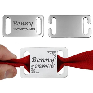 ปลอกคอสุนัขสัตว์เลี้ยง,ป้ายชื่อสัตว์เลี้ยงสุนัขแมวป้ายสเตนเลสสตีลสลักชื่อ ID ที่กำหนดเอง - Product Image 2